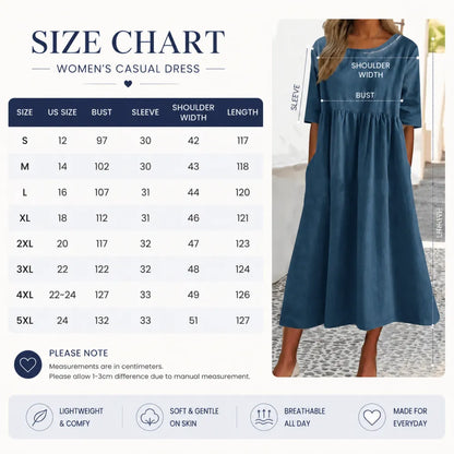 WOMEN'SCASUALSUMMERPLEATED    LINENMAXIDRESS